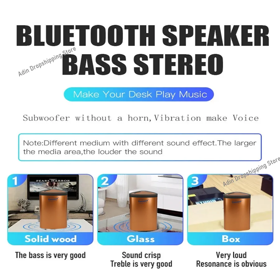 New 52W Wifi App Remote Control Vibro Bluetooth Speaker Wireless Subwoofer Portable Neighbor Speaker Surround Vibration Speakers