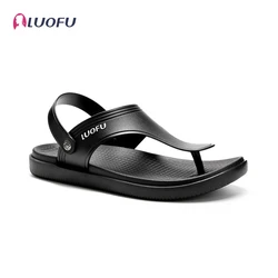 LUOFU New Men's Summer Soft In Sole Sandals, Casual Non-slip Flip-flops For Outdoor & Indoor & Beach