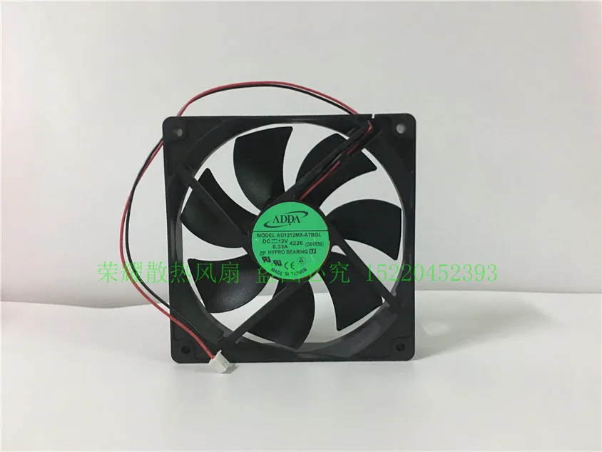 ADDA AB12012HX23E300 DC 12V 0.40A 3-Wire พัดลมระบายความร้อนแล็ปท็อป