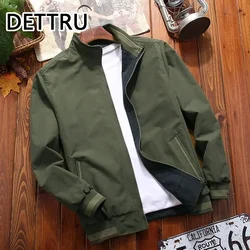 2024 Spring  Autumn Men Jacket New Mens Double Sided Wear Stand Collar Casual Jacket Youth Trend Jacket for Men Clothing