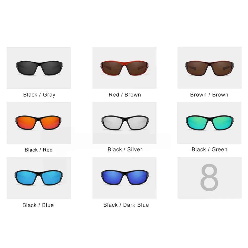 KINGSEVEN-نظارات شمسية للرجال مضادة للانعكاس ، نظارات UV400 مستقطبة ، نظارات رياضية خارجية TR90 ، جودة عالية ، #5