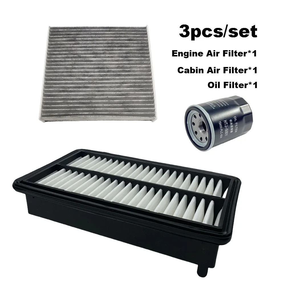 

3 шт. набор фильтров для Honda Jade FR 2016 2017 2018 2019 2020 газовый двигатель кондиционера салонный воздушный масляный фильтр комплект запасных частей для автомобиля 172205 M1H00
