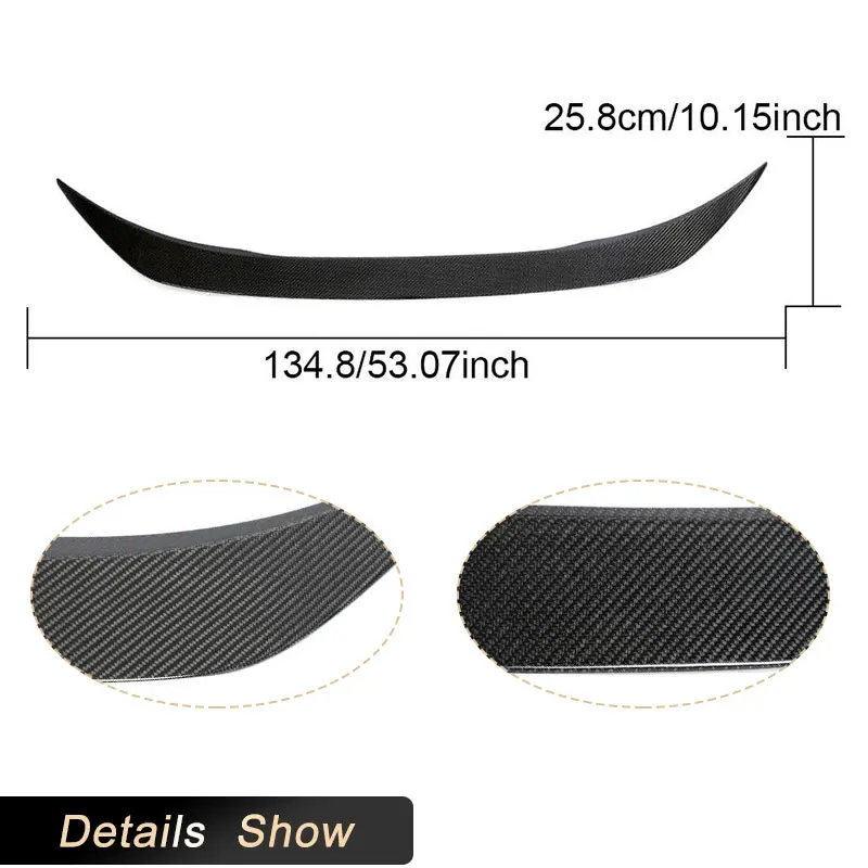 أجنحة سبويلر خلفية للسيارة من ألياف الكربون الكاملة لـ Zeekr 001 EV MC Zeekr 2021-2023 طقم سبويلر خلفي للسباق طقم هيكل الشفاه