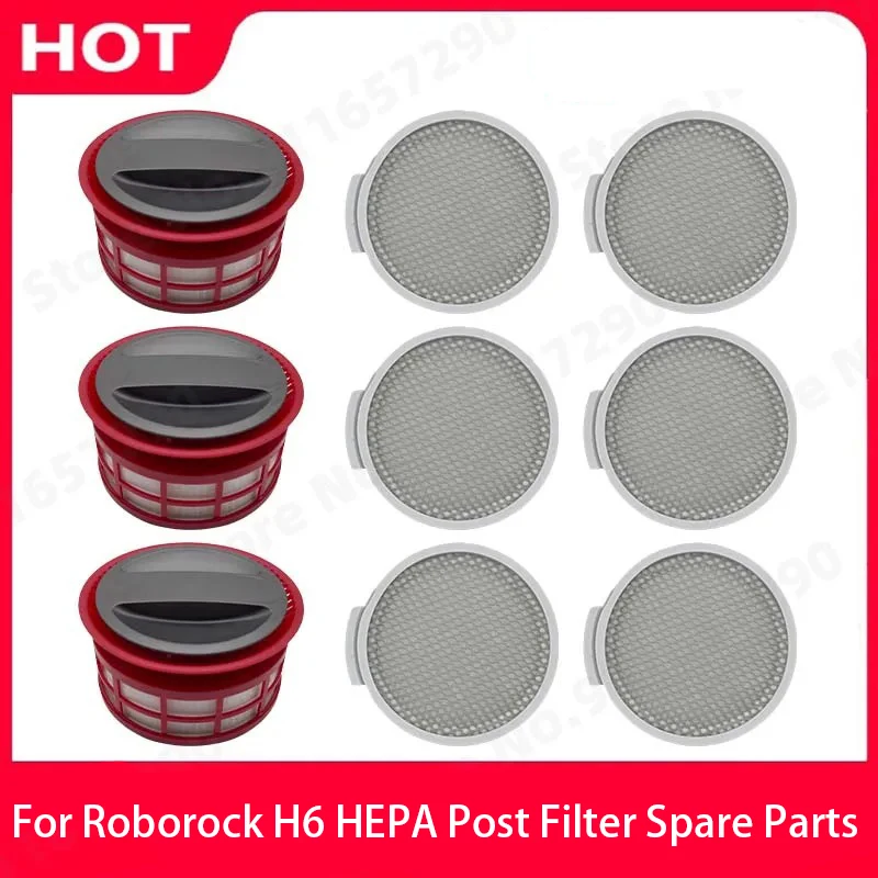 Roborock H6 HEPA Post Filter Peças de reposição portátil aspirador de pó sem fio substituição varredor sacos de pó acessórios