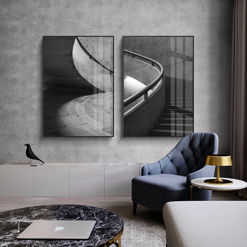 Minimalist Black and White Canvas Painting Pursue your object be it what it will Steadily and Indefatigably Wall Art Home Decor
