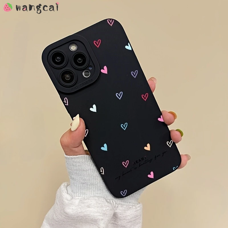 Cute Love Phone Case For Realme GT7 GT6 GT Neo 7 6 SE GT5 GT2 GT Explorer Master Q5i Q5X Q2i P1 5G Colorful Heart Soft Cover