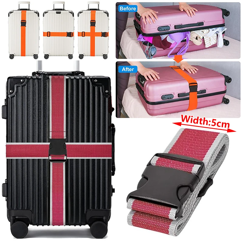 

Travel Luggage Strap Adjustable Password Lock Packing Belt Baggage Secure Lock Anti-theft Luggage Strap Bundling Belt Packing