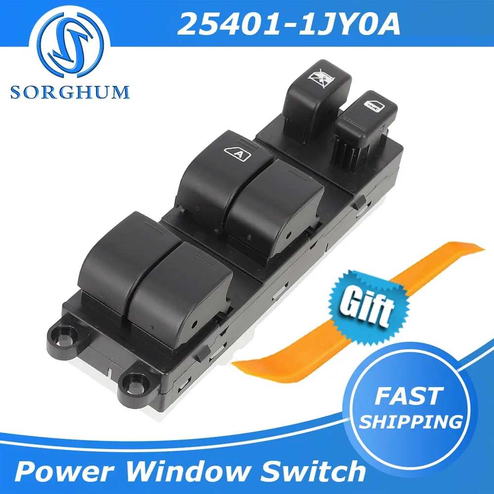 Sorghum 25401-1JY0A 25401-EL30A Power Window Master Control Switch For Nissan Tiida Rogue Versa Pathfinder Car Accessories