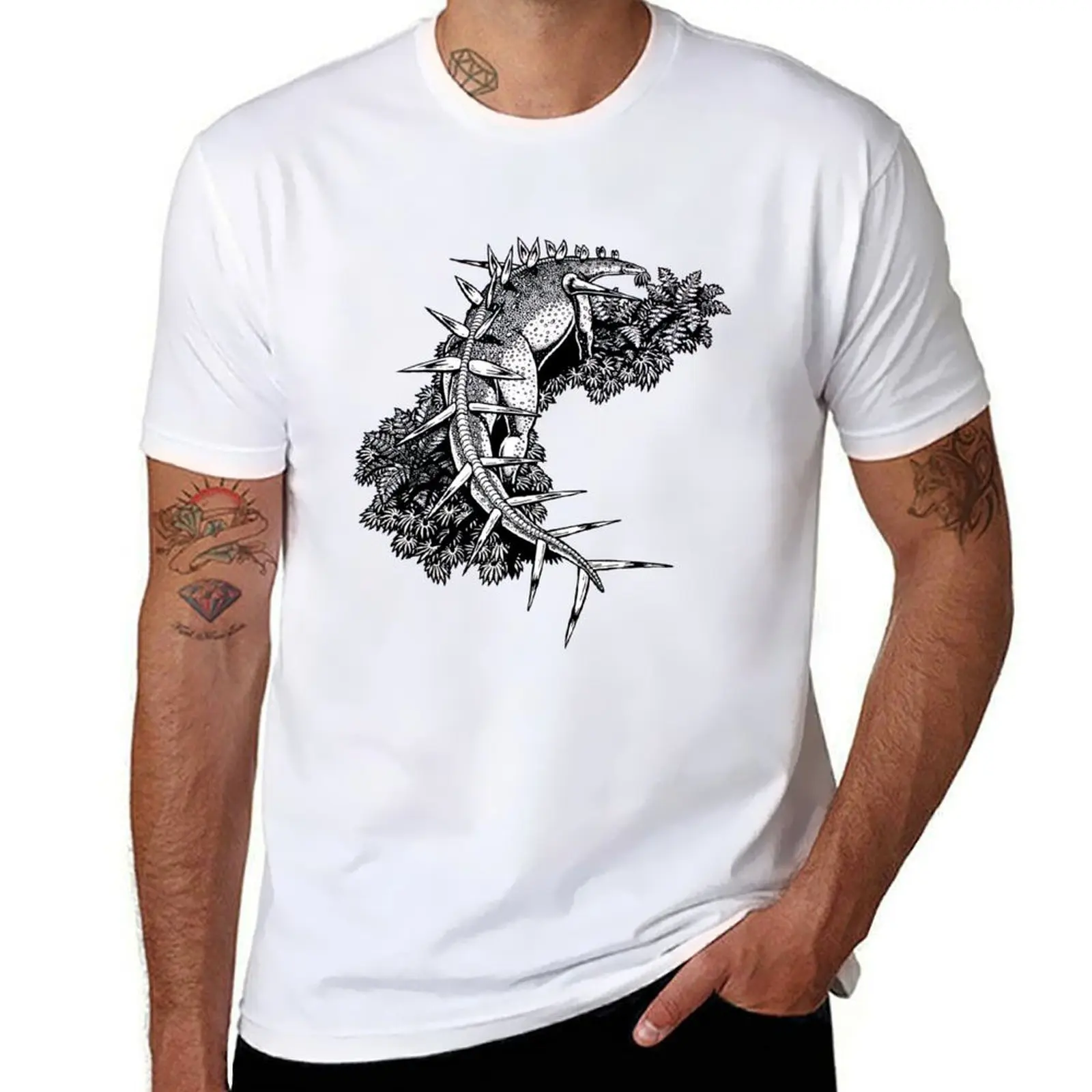 

Kentrosaurus T-Shirt man t shirt graphic men t shirt cotton 100% T-Shirt