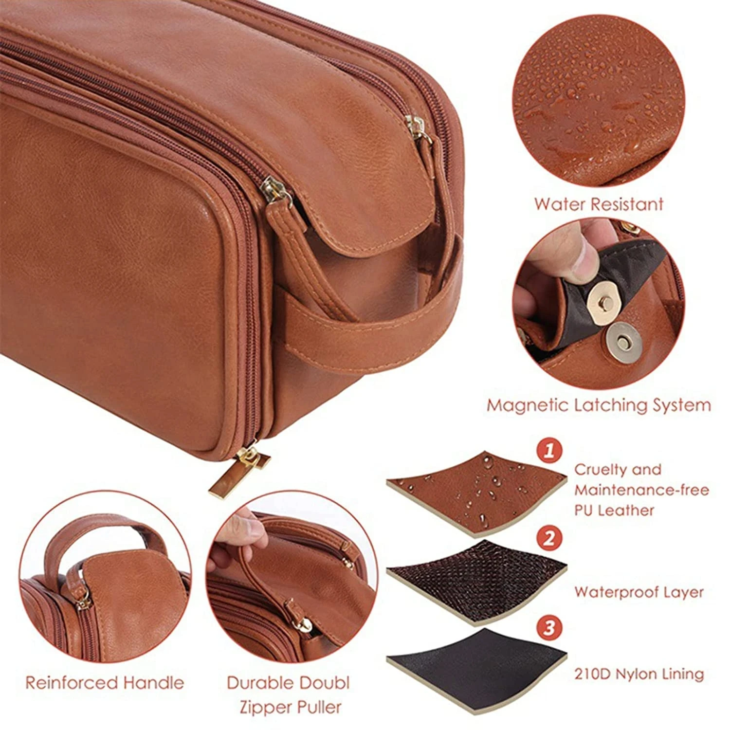 New Multi Pockets Toiletry Bag For Women Men Travel Essentials Makeup Bag Waterproof Hanging Bag Cosmetic Makeup Organizer Bag