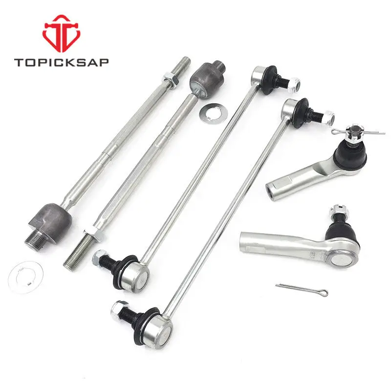 TOPICKSAP Front Control Arm Ball Joint Sway Bar Link Tie Rod Suspension 8pcs Kit for Honda CR-V 2007 2008 - 2011