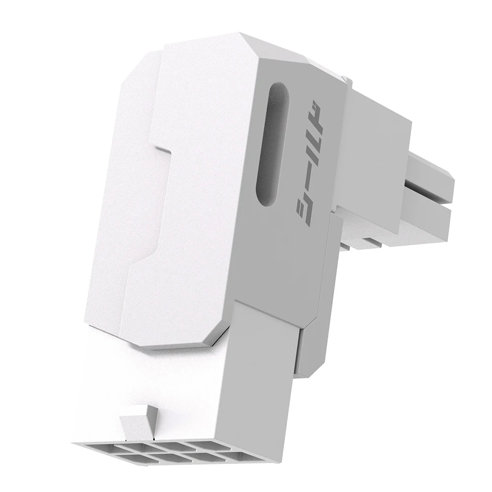 Adaptadores de corriente PCIe GPU de 8 pines, conector de dirección asistida, adaptador de codo de ángulo recto para tarjeta gráfica de PC de escritorio