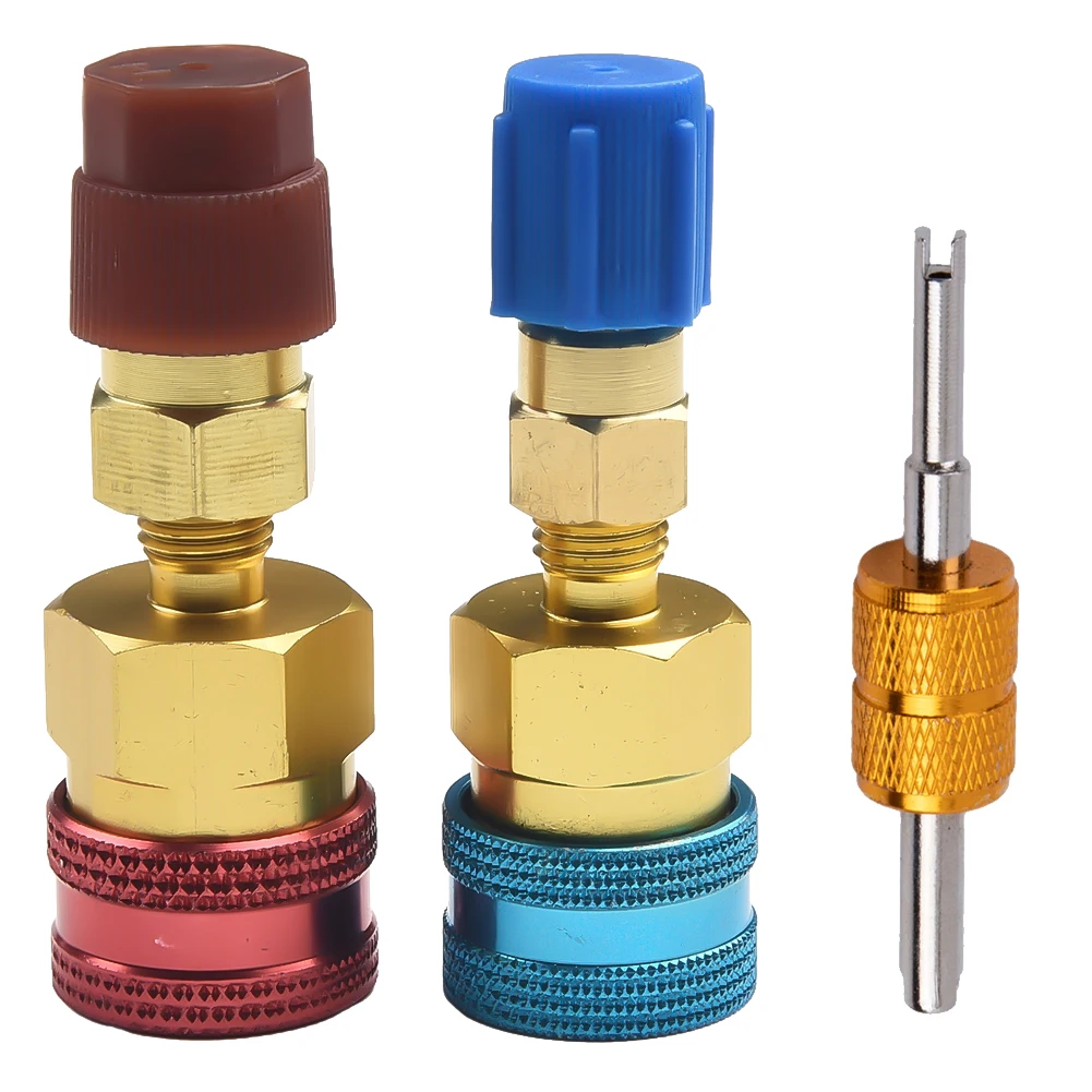 

R1234yf To R134a Quick Coupler Adapter High Low Side Connector Conversion For R1234yf Refrigerant System Charging Hose Fitting