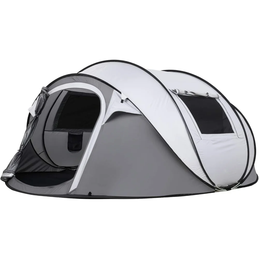 

Camping Instant Tent, 2/4/6/8/10 Person Pop Up Tent, Water Resistant Dome Tent, Easy Setup, Portable Tent with Carry Bag.