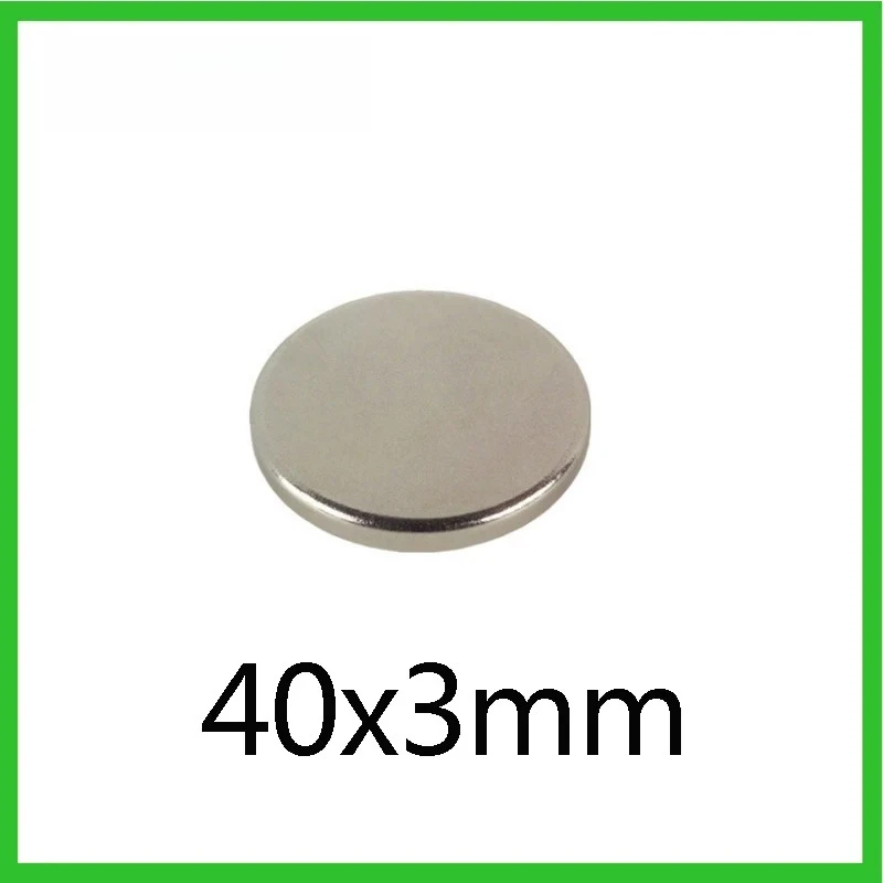 40x3 mm Round magnets can be flexibly used for refrigerator attachment, office document fixing and DIY crafts  40x3 mm