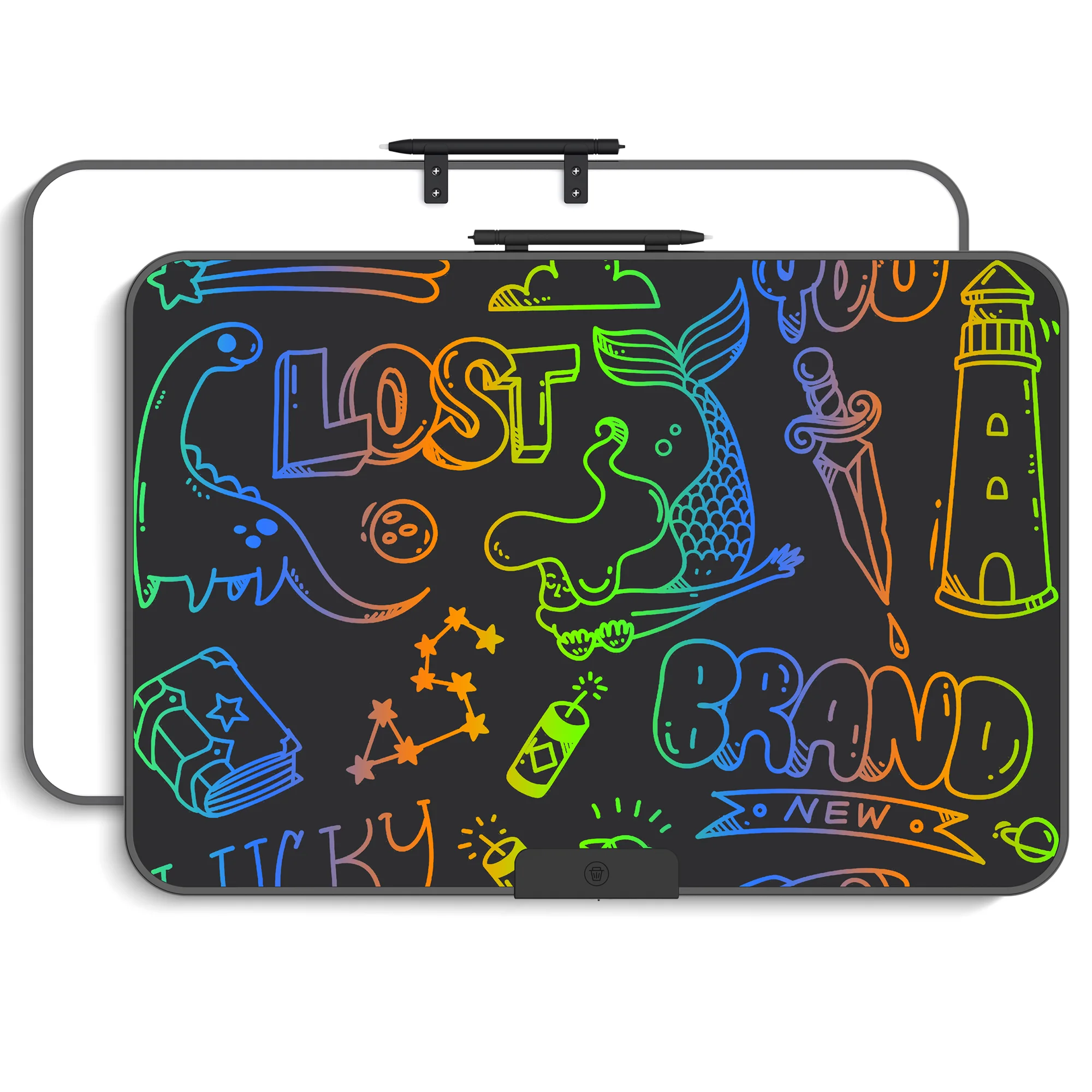 22-Inch LCD Electronic Drawing Board, Ideal for Gifts, Durable Educational, Rechargeable Writing Board for Children and Adults