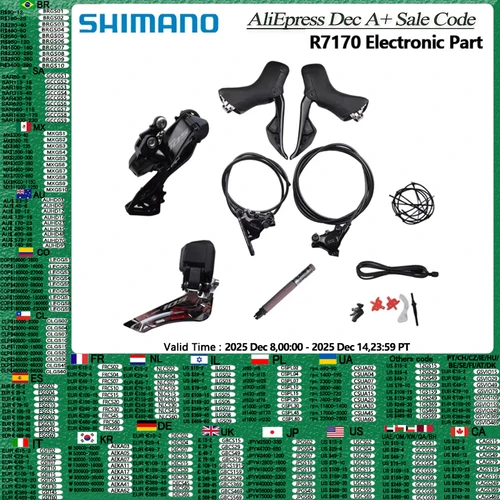 Shimano 105 R7170 grupo de piezas electrónicas FD R7150 2x12s RD-R7150 batería DN300 bicicleta de carretera Di2 R7170 L05A K05S juego pequeño