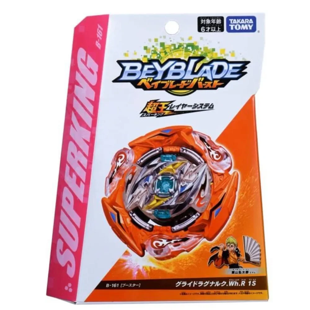 Original Takara Tomy Beyblade Burst SuperKing Booster B-161 Glide Ragnaruk. Wh.R 1St