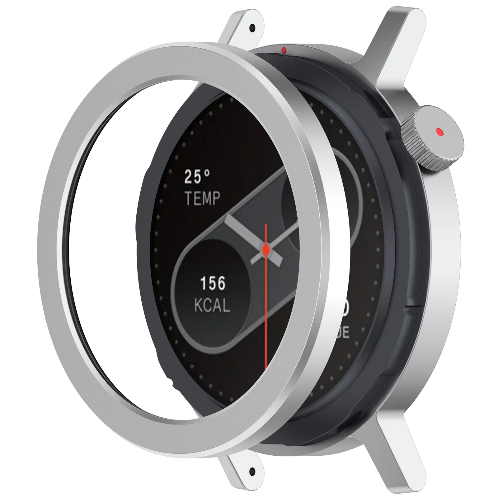 

For CMF Watch Pro2 Metal Bezelfor Smartwatch Metal Sleeve Bezel Cover Circle Model Replacement Bezel with Protective film