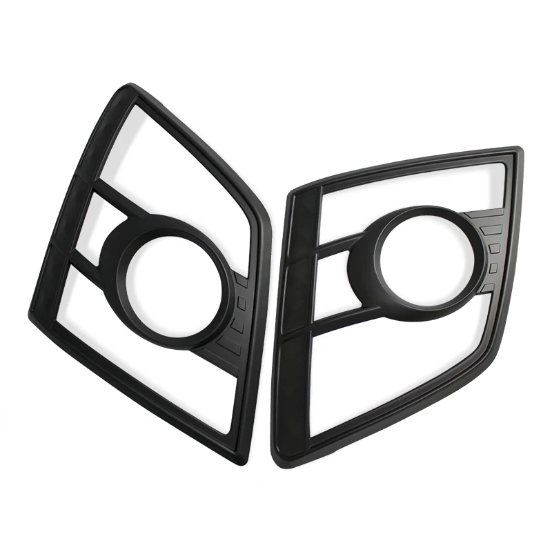 ABS Chrome Front Headlight Covers Frame Headlamp Trim Lamp Hoods For Isuzu DMAX D-MAX 2007 2008 2009 2010 2011 Pick Up