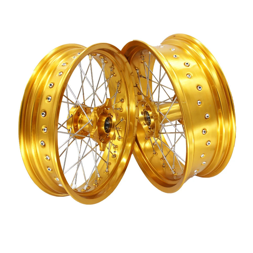 Rodas de raios de motocicleta Supermoto para Suzuki RMZ 250 RMZ450