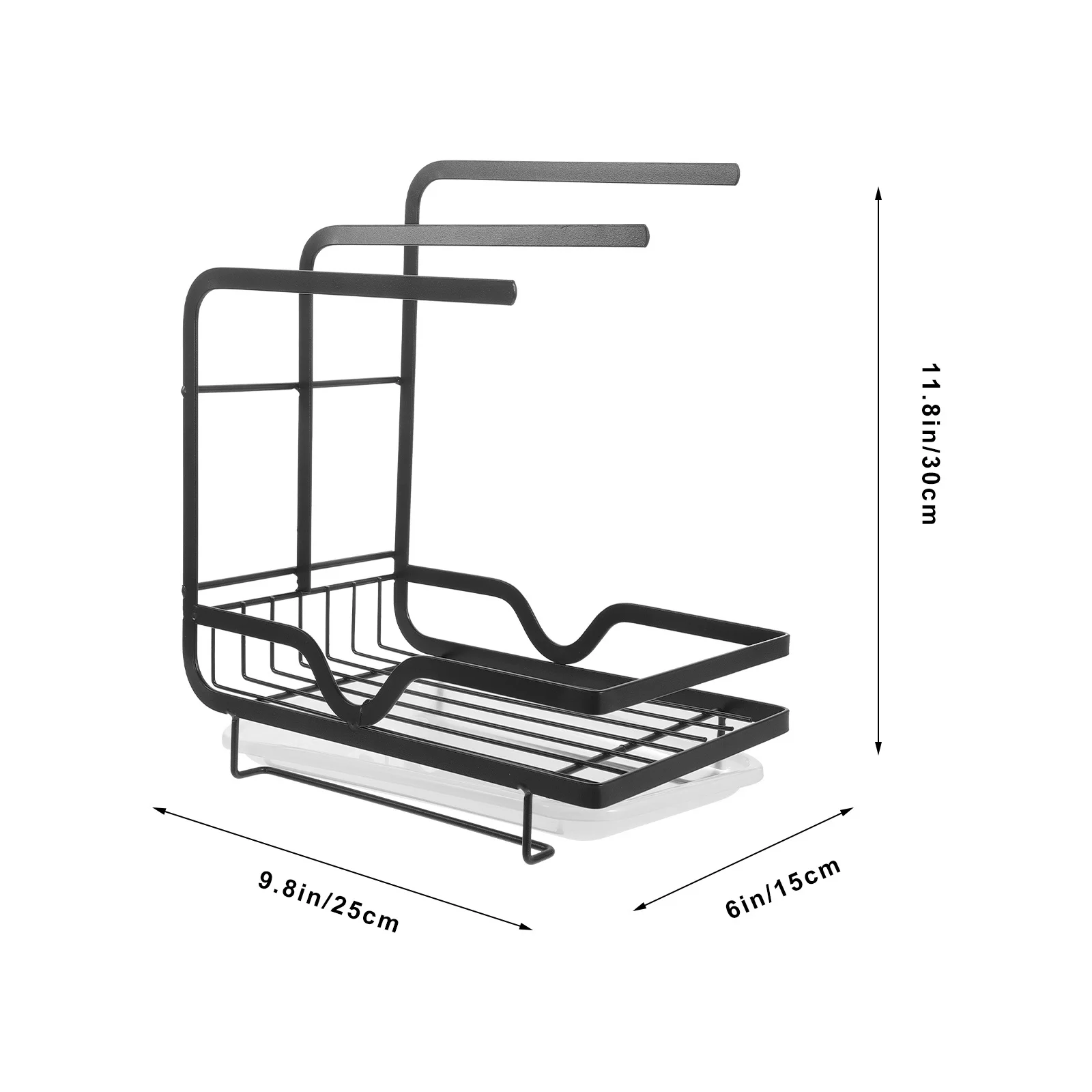 

Kitchen Sponge Drainer Sink Organizer Metal Rag Rack Dishcloth Drying Stand Home Kitchen Essentials Tidy Storage Solution