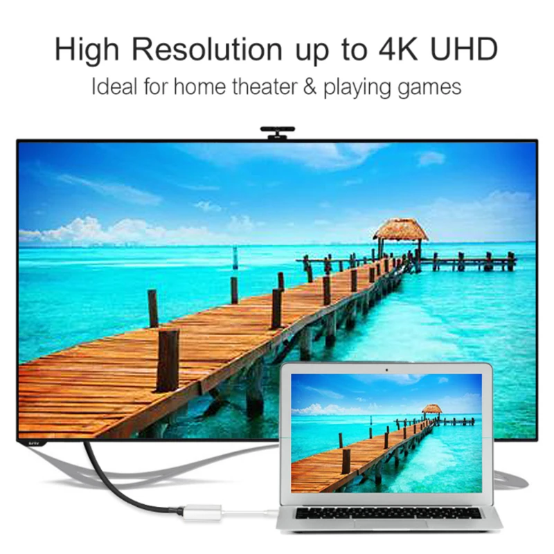 HUB USB typu C do kabla kompatybilnego z HDMI 4K konwerter Adapter typu C do HD-MI/USB 3.0/typ C do komputera PC Laptop MacBook Huawei Mate 30