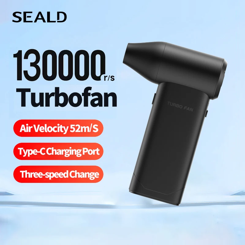 

Turbo Fan Mini Handheld Violent Fan Air Duster for Indoor Outdoor Camping Coal Burning Digital Equipment Cleaning Studio