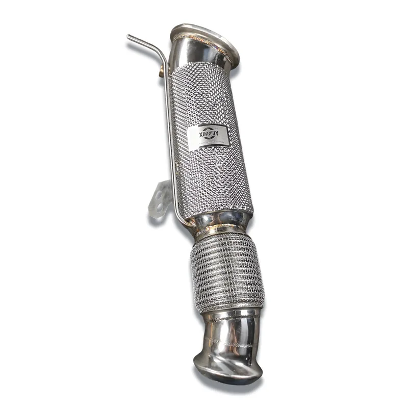 8.High Performance Stainless Steel High-Flow Front Pipe With Catalytic Converter for  535/ X5/X6/X7 3.0T B58