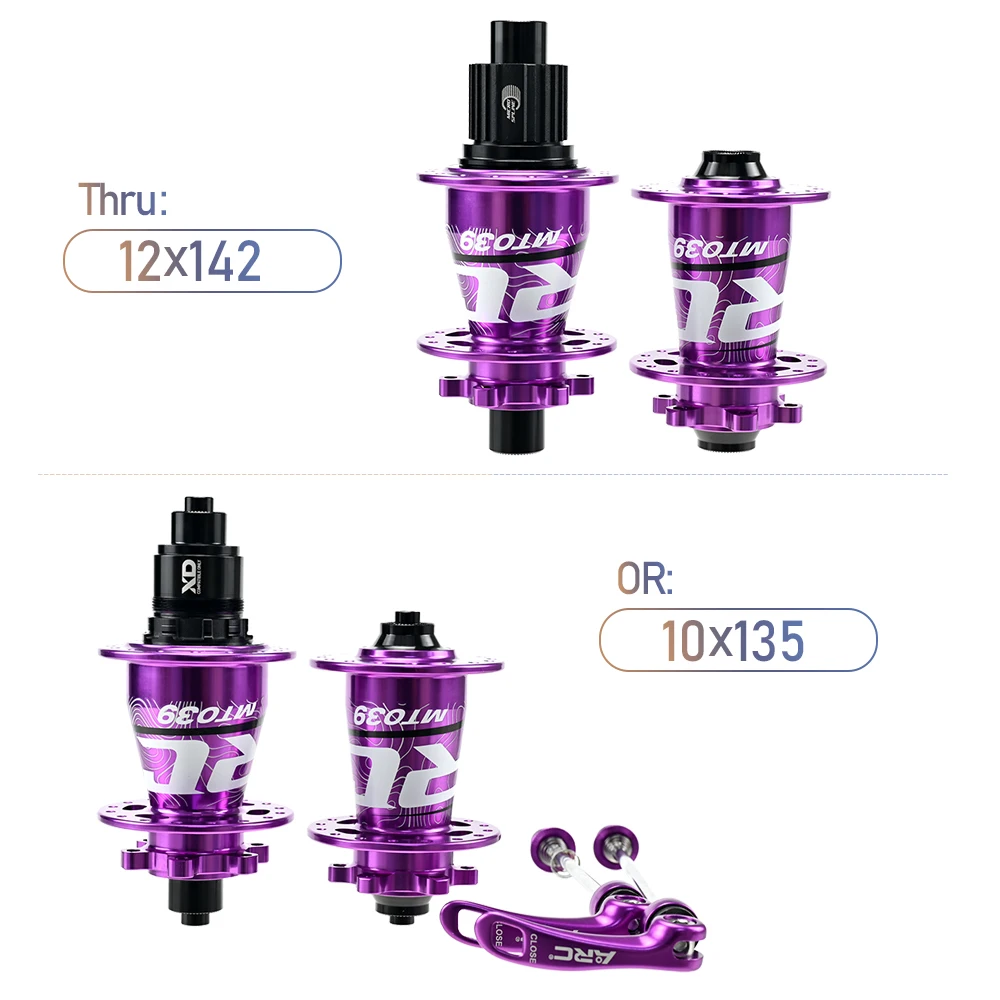 ARC 6 Pawls Mountain Bike Hub 32 Hole Bike Bearing Hub Compatible With Hyper Glide 8-12 Speed / Micro Spline / Sram XD 12 Speed