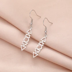 Sipuris Earth Wind Water Fire Earrings For Women Stainless Steel Four Balanced Elements Myth Amulet Earring Jewelry Gifts