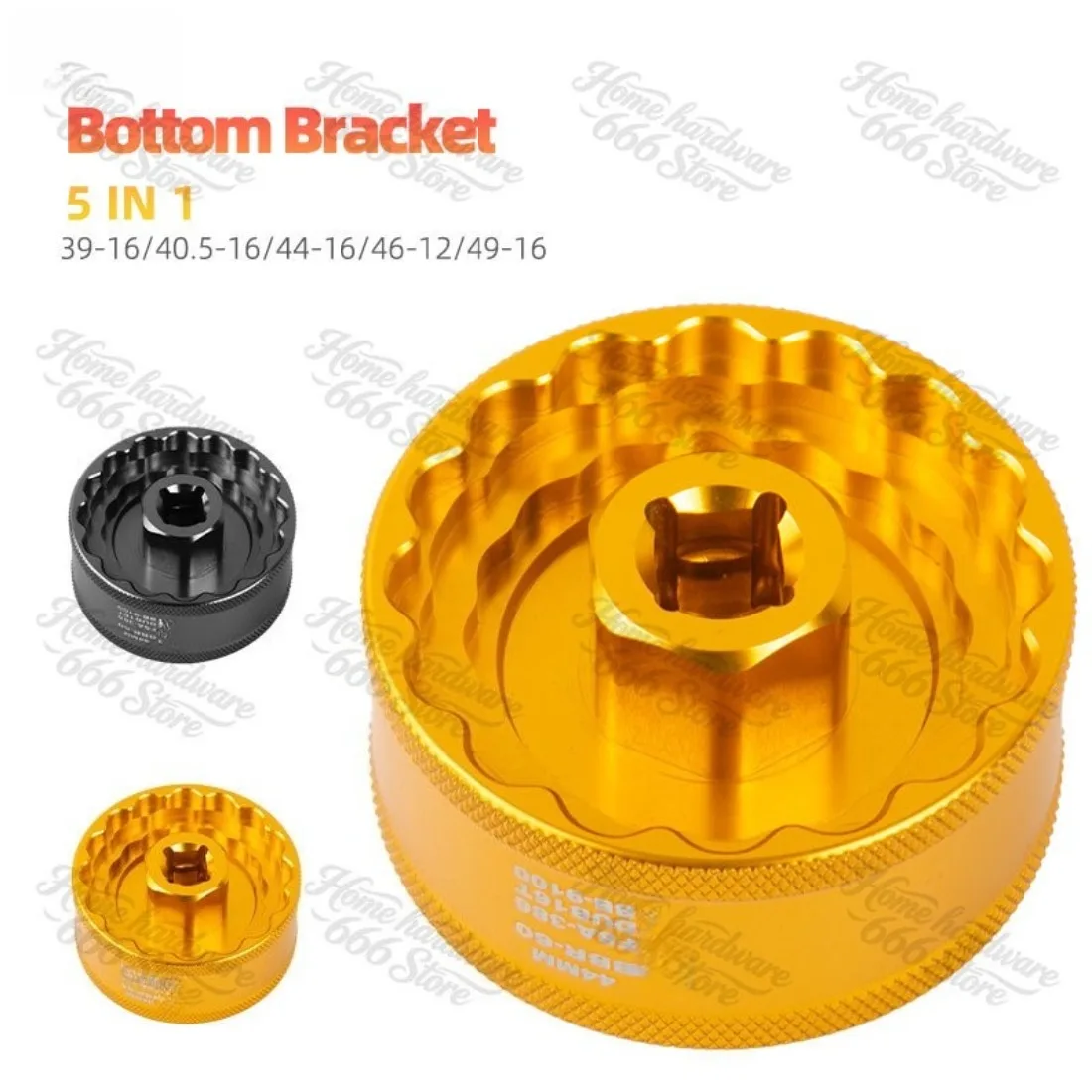 5 in 1 Bottom Bracket Remover Tool 39/40.5/44/46/49mm Bike Installation Repair Wrench DUB BBR60 BB-9100 FSA-386 Removal Tool
