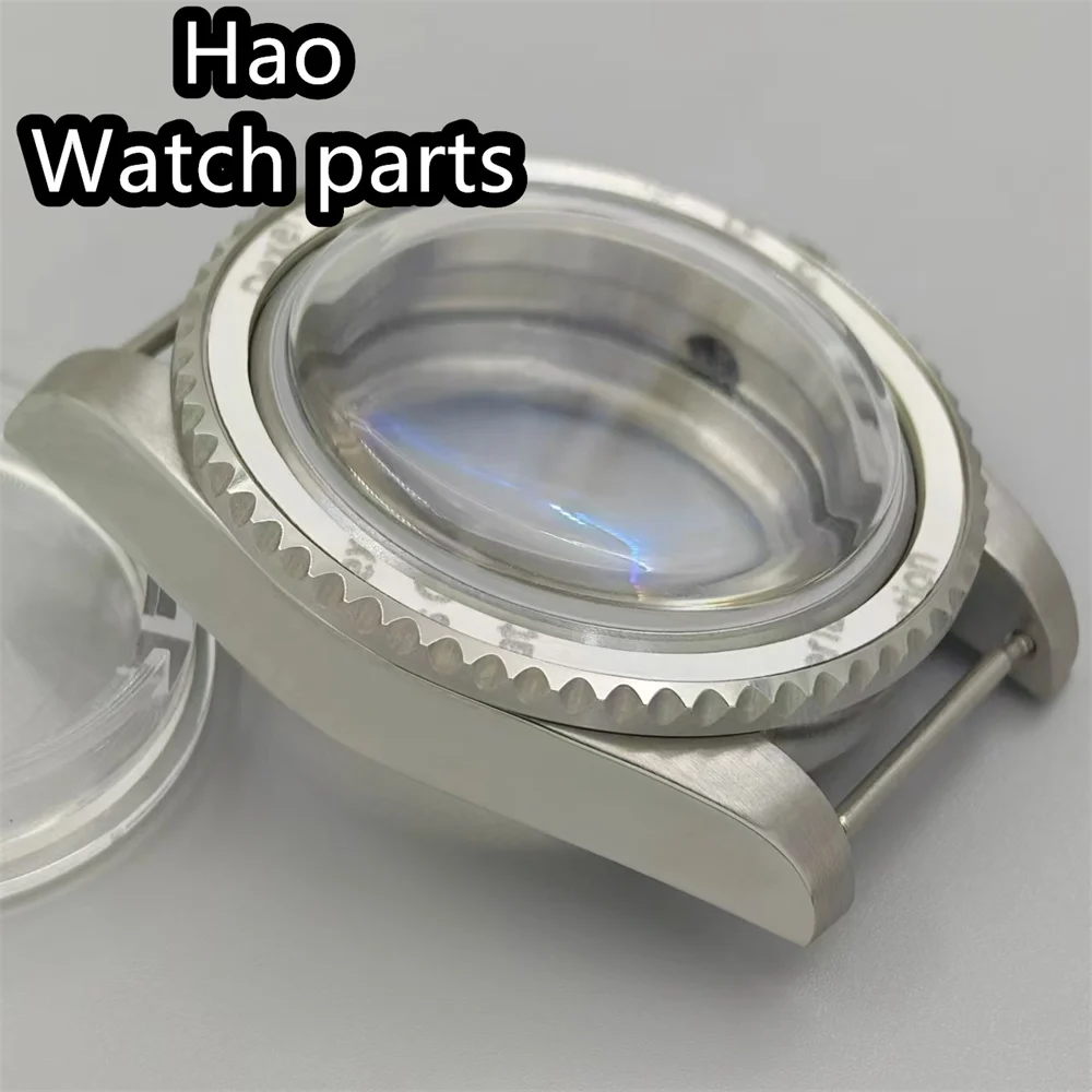 BLIGER 40 мм серебряный стерильный корпус из нержавеющей стали с куполообразным стеклом с синим AR-покрытием подходит для механизма NH34 NH35 NH36 ETA2824 PT5000