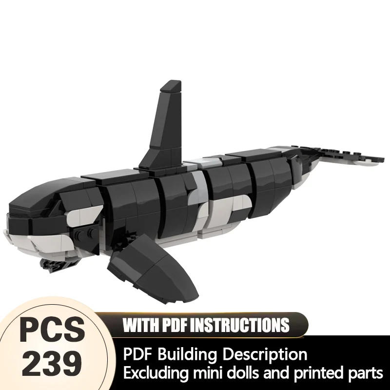 

Creators Animal Series Model MOC Building Bricks Orcinus Orca Modular Technology Gifts Holiday Assemble Children Toys Suit