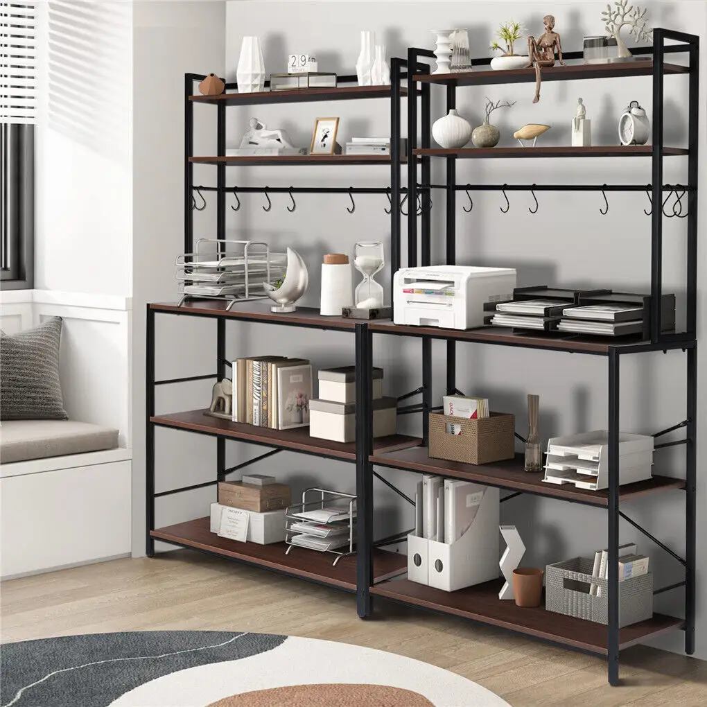 Free Standing Storage Rack Kitchen Microwave Oven Seasoning Pot Organizer Shelf  Plant Stand Bookshelf