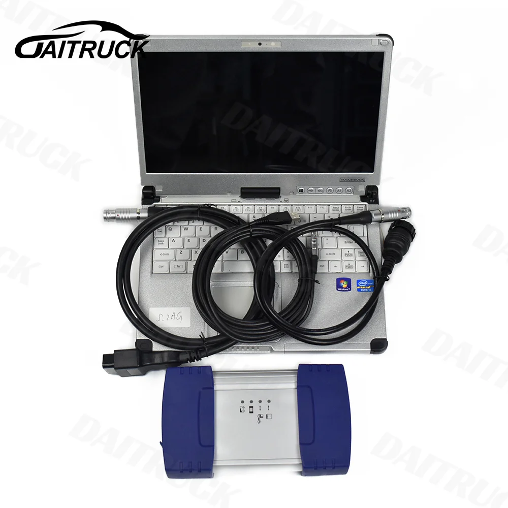 Para DAF escáner de diagnóstico automático Davie para herramienta de diagnóstico de camiones VCI5600 MUX + portátil de diagnóstico CFC2