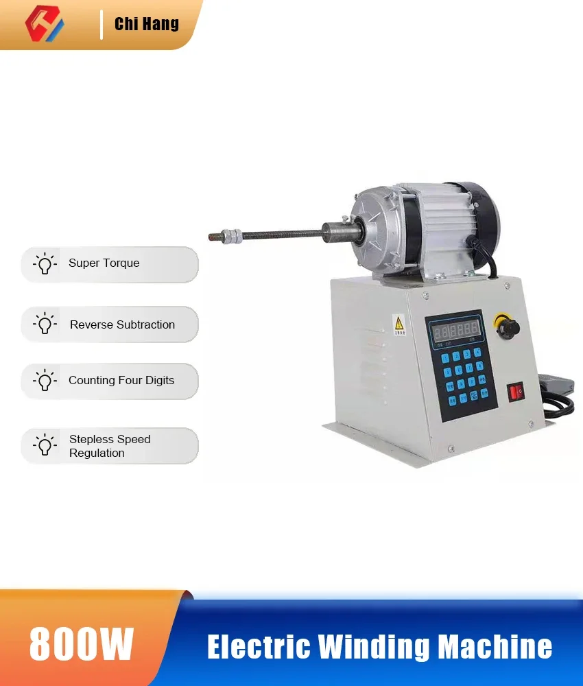 650W/800W CNC Electric Winding Machine High Torque Winding Machine With Chuck Adjustable Speed Automatic Winding Tool