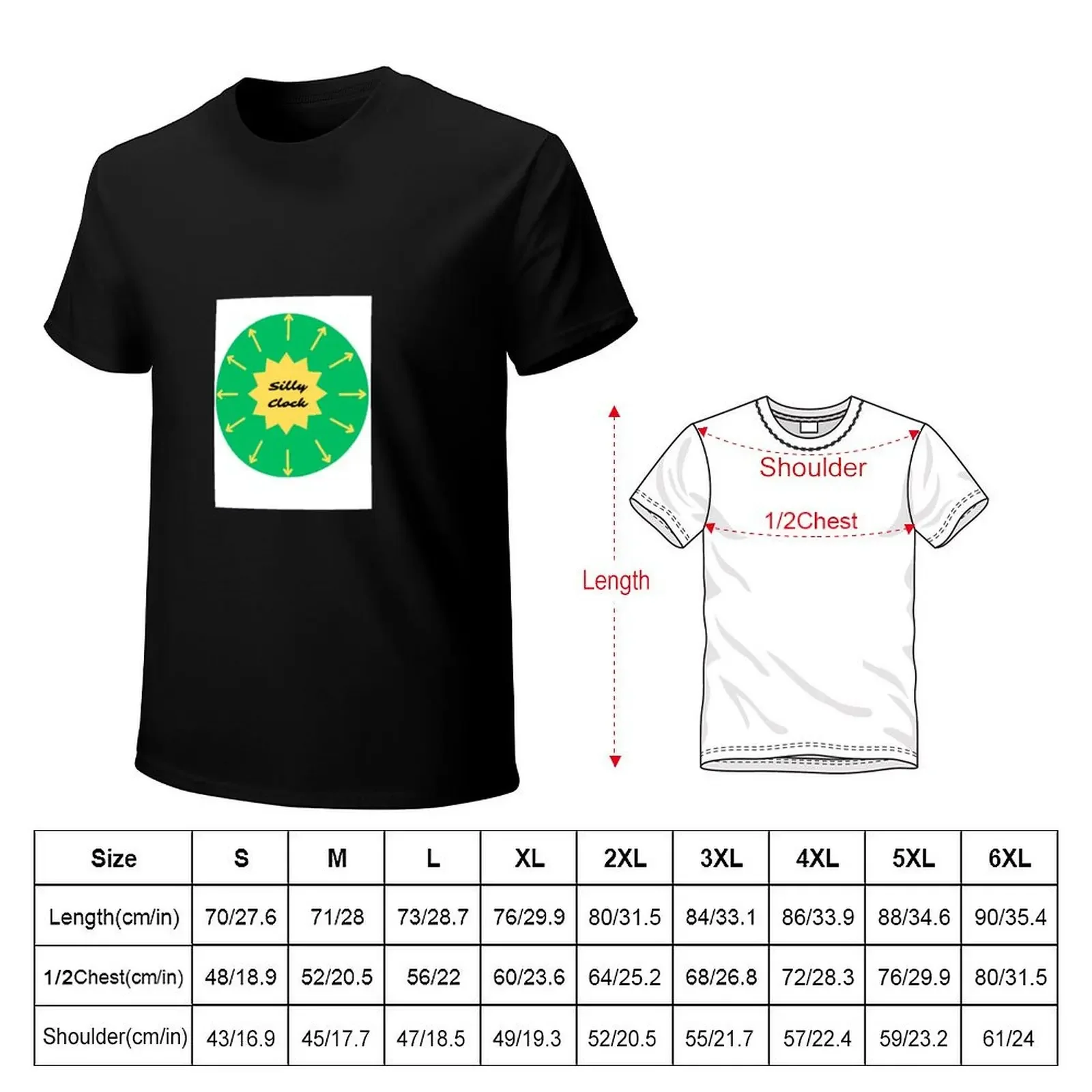 Silly Clock Four T-Shirt cotton graphic tees customizeds graphic t shirts shirts graphic shirts men