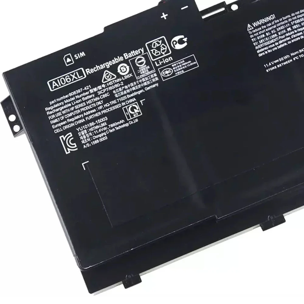 NEW Genuine AI06XL Battery for HP ZBook 17 G3 808451-001 HSTNN-C86C HSTNN-LB6X