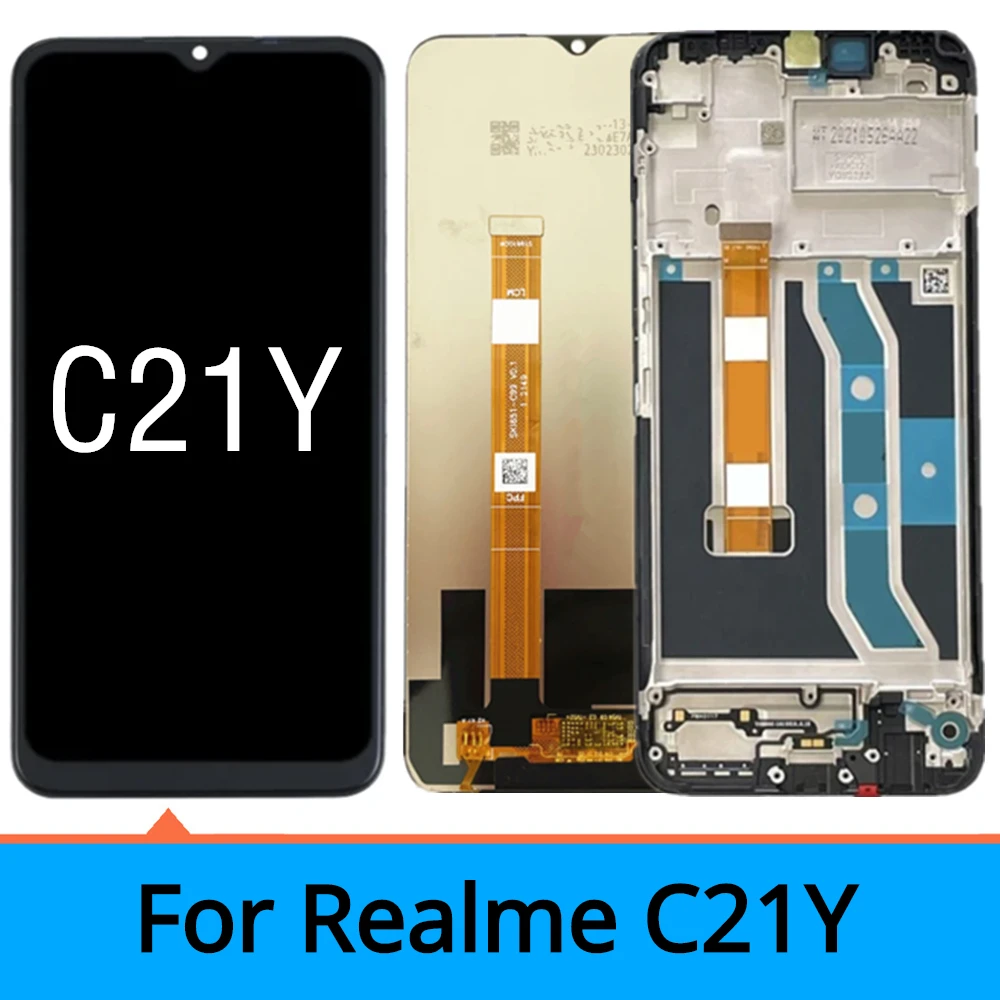 

6.5" For Oppo Realme C21Y RMX3261 LCD Display Touch Screen with Frame For Realme C21Y RMX3263 LCD Replacement