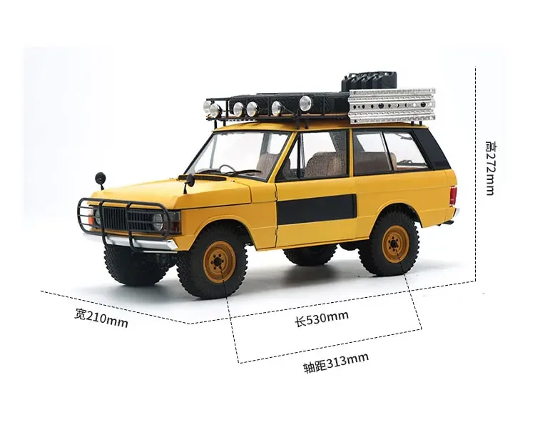 313mm Wheelbase Simulated Metal Chassis 1:10 Camel Cup Climbing Car 1/10 RC Crawler Car for Range Rover Upgrade Parts