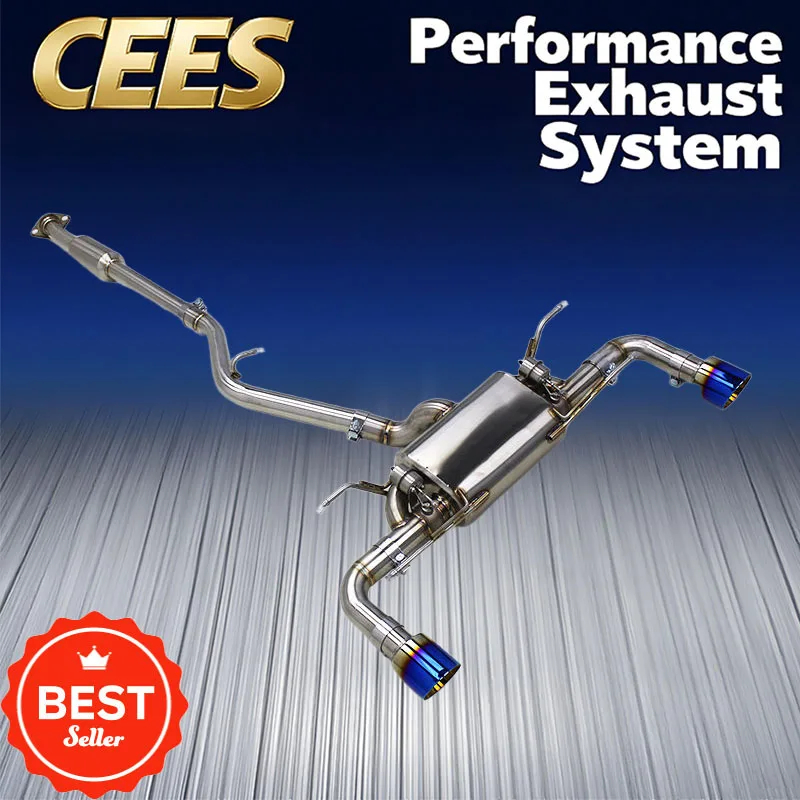 

CEES Stainless Steel Catback Exhaust Systems for Toyota 86/FT86/GT86/GR86 2.0L 2012-2024 Exhaust Pipe Muffler Auto Parts