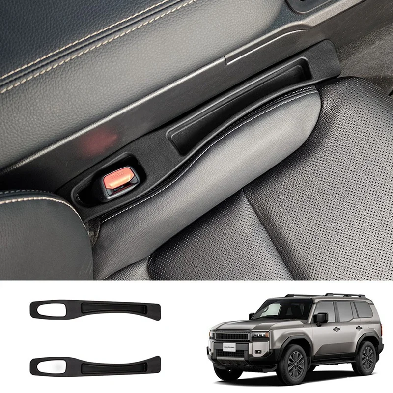 Car Front Seat Gap Storage Box Gap Filler Strips For Toyota Prado LC250 2023 Car Interior Accessories