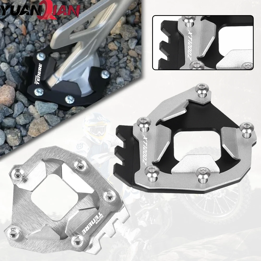 2026 Motorcycle Accessories Side Stand Foot Kickstand Enlarge Support Plate Pad For Yamaha XT1200ZE super tenere ABS 2014-2026