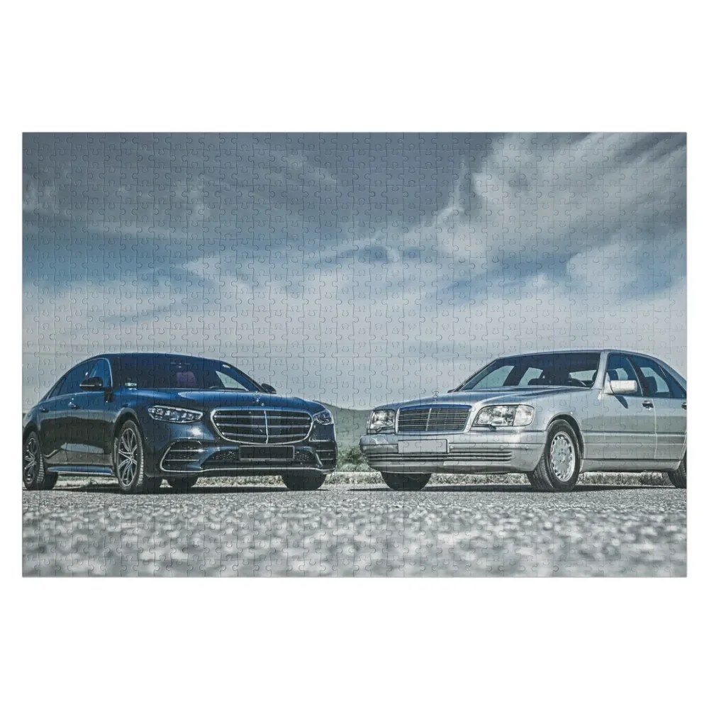 The present meets the past: W223 vs W140 Jigsaw Puzzle Photo Personalized Gifts Personalised Puzzle