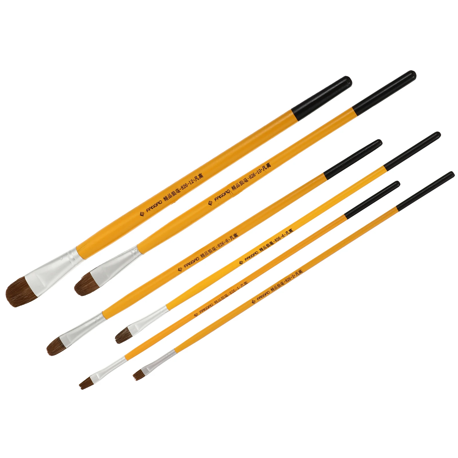

6Pcs Oil Painting Brushes Durable Multi-Purpose Painting Tools for School Art Kids Acrylic Watercolor Drawing Supplies
