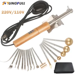 DIY Fabric Flower Making Tools 220V/110V Soldering Iron Flower Craft DIY Set Cloth Fabric Flower Making Iron Tools