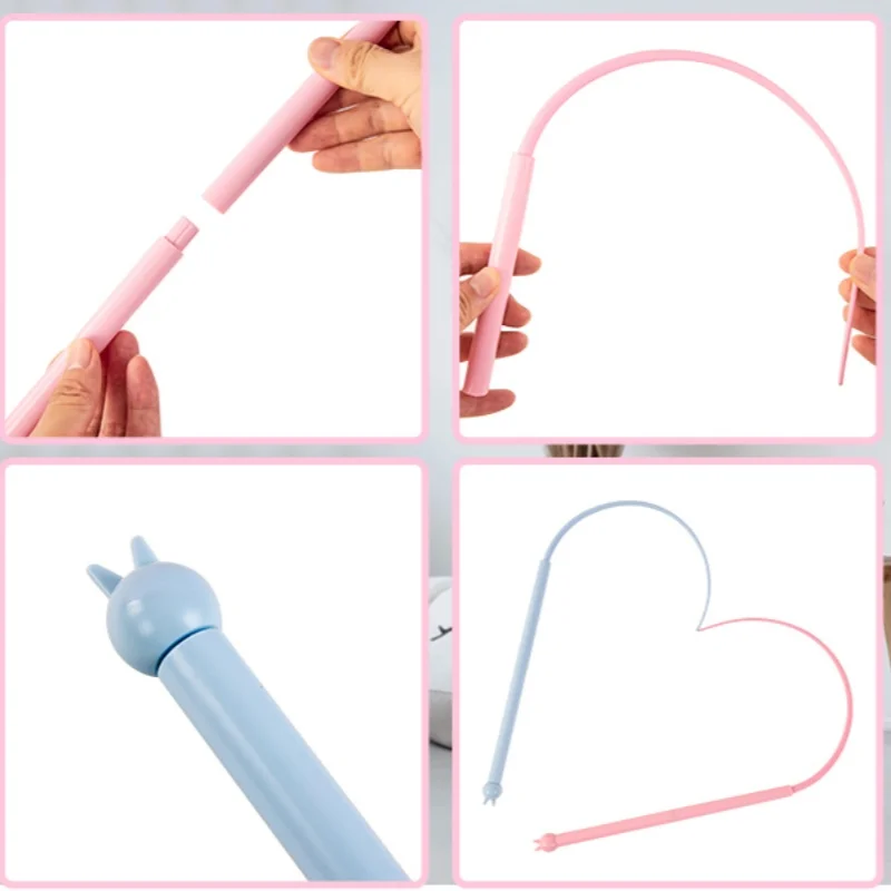Silicone Cat Teaser Stick Simulation Mouse Tail Cat Interactive Bite Resistant Toy,Durable To Bite, Highly Entertaining image 6