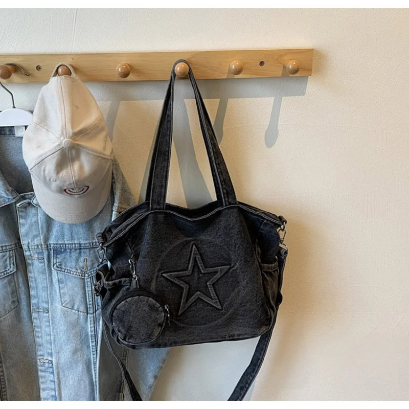 

Women's shoulder bag large capacity shoulder crossbody bag leisure commuting handbag star tote bag