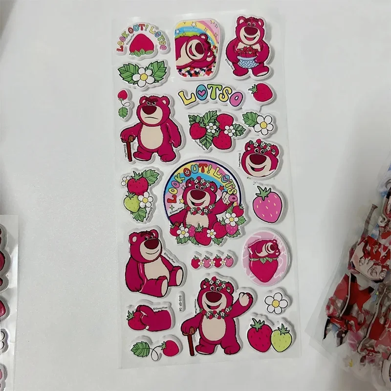 

Disney Lotso Sticker Cartoon Creativity 3D Puffy Sticker Handmade Diy Phone Case Suitcase Scrapbook Mirror Decoration Gift Toy